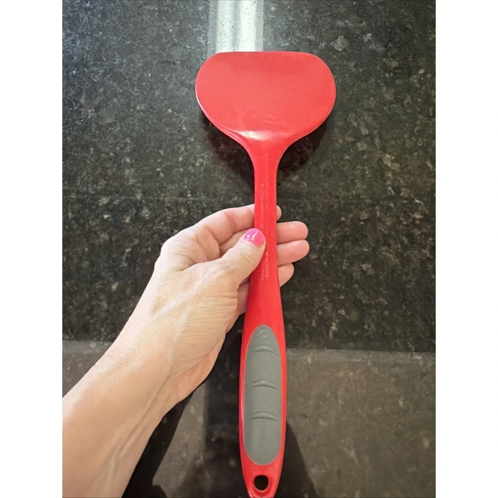 Betty‎ Crocker Red Flat Spatula Turner Melamine Plastic Cooking Utensil Kitchen